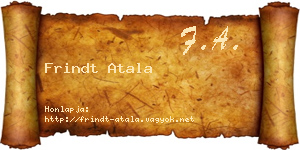 Frindt Atala névjegykártya